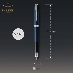 Sonnet Pióro wieczne M Blue Lacquer CT Parker