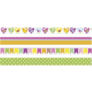 Tasiemki dekoracyjne 4szt.ptaszki Heyda