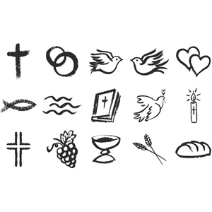 Stemple zestaw 15szt.ślub Heyda