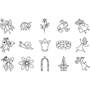 Stemple zestaw 15szt.Księżniczki Heyda