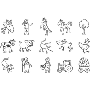 Stemple zestaw 15szt.Gospodarstwo Heyda