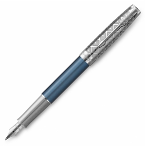 Sonnet Premium Pióro wieczne Metal & Blue CT 18K