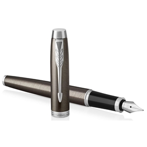 Duo IM Pióro wieczne + długopis dark es CT Parker