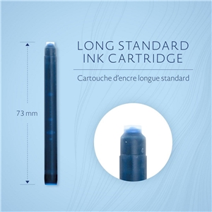 Naboje do piór czarno-niebieskie Waterman